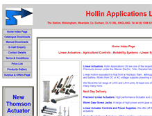 Tablet Screenshot of hollinapplications.co.uk